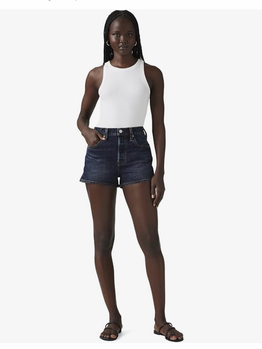 Levi’s Dark Blue Denim High-Rise Women’s Shorts